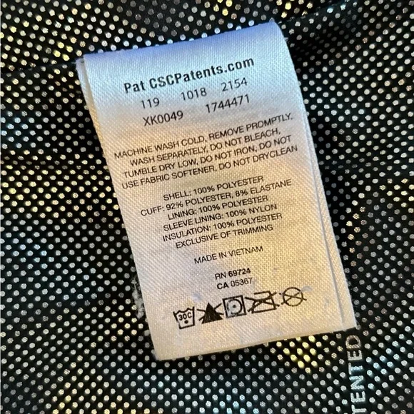 Columbia Jacket Women’s Sz Medium Puffer Black Omni Heat Reflective Panel Coat - Picture 7 of 10